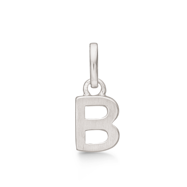 Buchstabenanhänger Silber B. Maße: 8 x 6 x 3,3 mm.