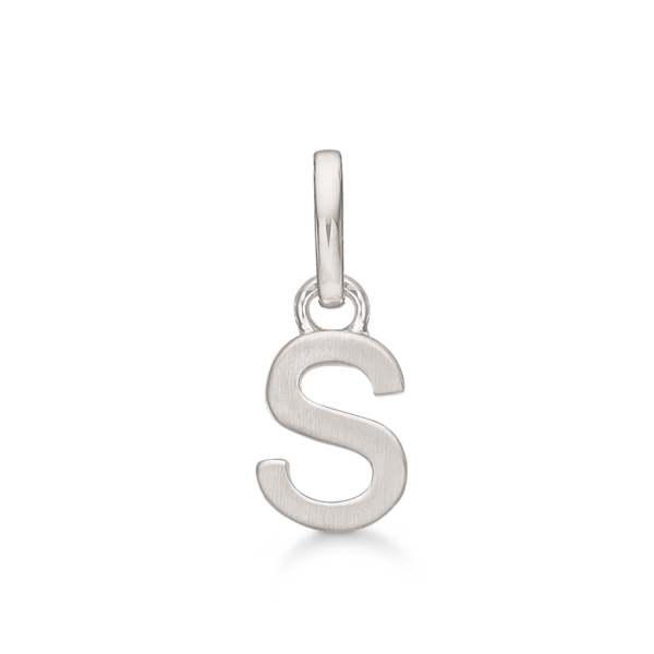 Buchstabenanhänger Silber S. Maße: 7 x 5,3 x 3,3 mm.