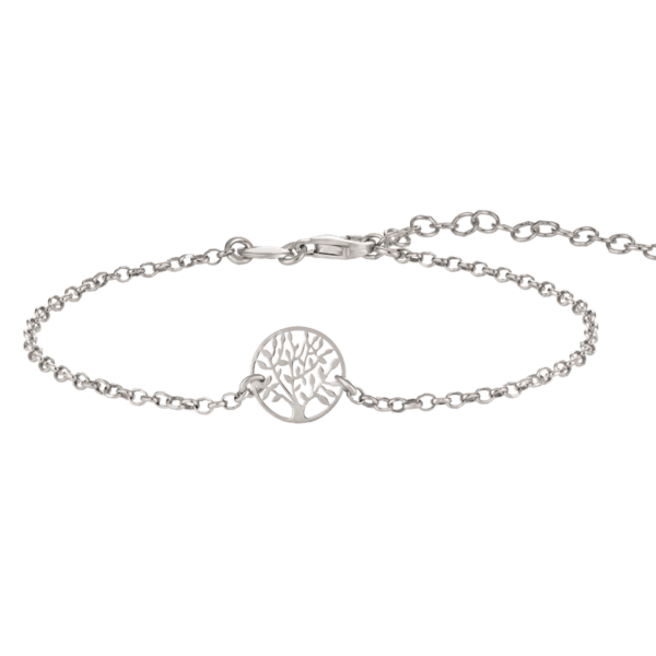 Lebensbaum Silber Armband. Länge 17,4cm
