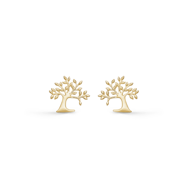 Arkandi Lebensbaum Gold Ohrringe 8 Karat