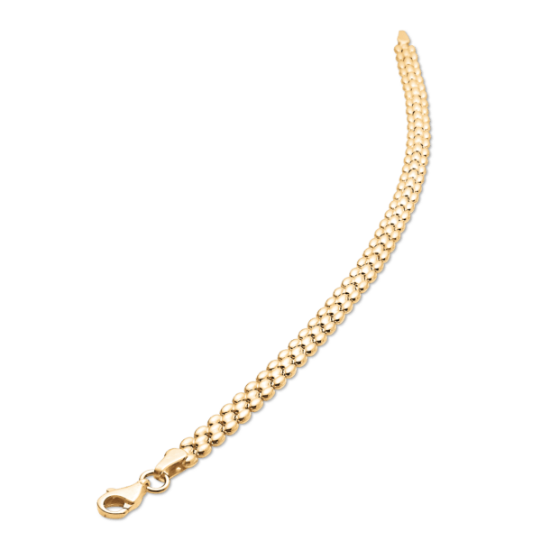 8kt. Goldkette Punkte in Reihen Länge 43 cm.