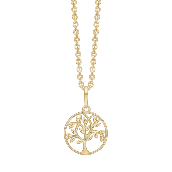 Arkandi Lebensbaum Goldkette in 14 Karat 42-45 cm