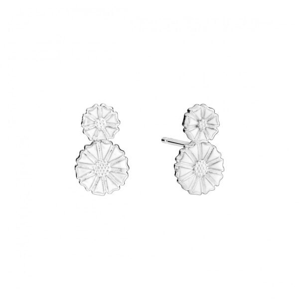 Lund Copenhagen Gänseblümchen Ohrstecker. 5+7,5 mm 925
