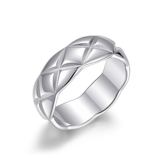 Wasserfester Core-Ring mit Silberplattierung (PVD) – Für Herren