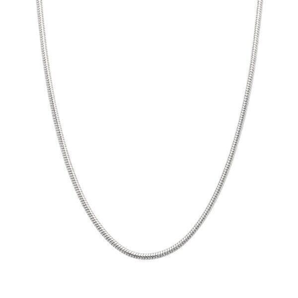 Wasserfeste Schlangenkette in Silberoptik für Herren – 45, 50, 55, 60 cm