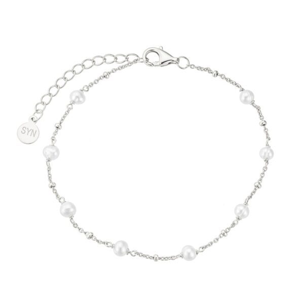 Copenhagen Smykker – Silberarmband mit Süßwasserperlen