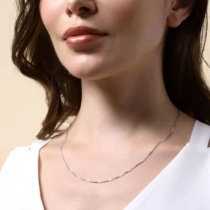 Silberne Venezia-Kette für Damen