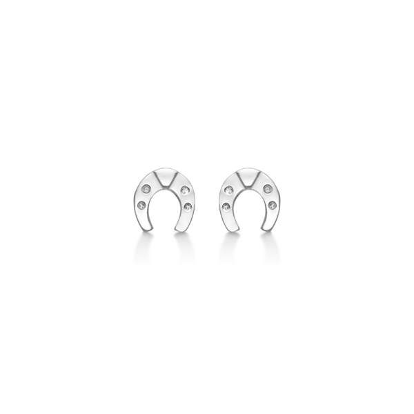 Hufeisen-Ohrringe Silber