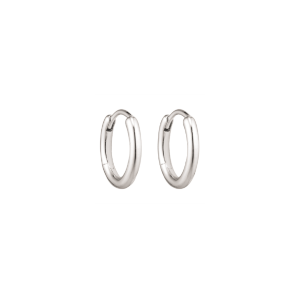 Creolen in Silber 1,6 x 12 mm.