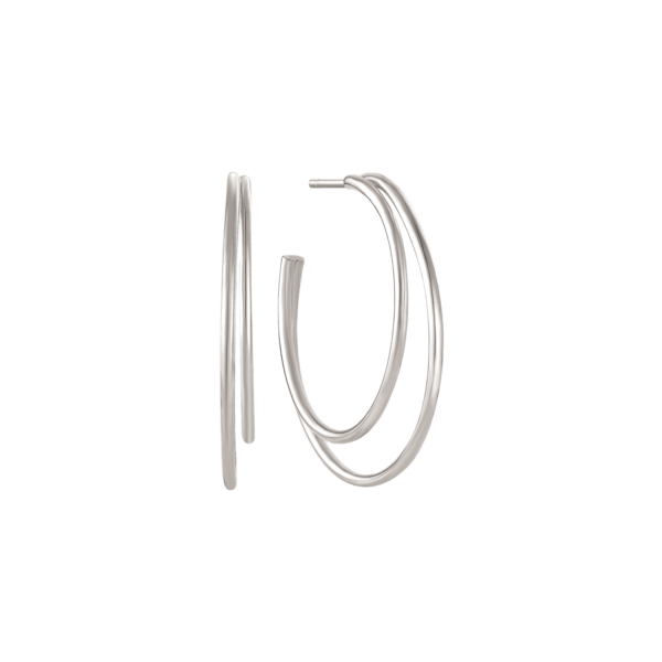 Doppelkreolen in Silber