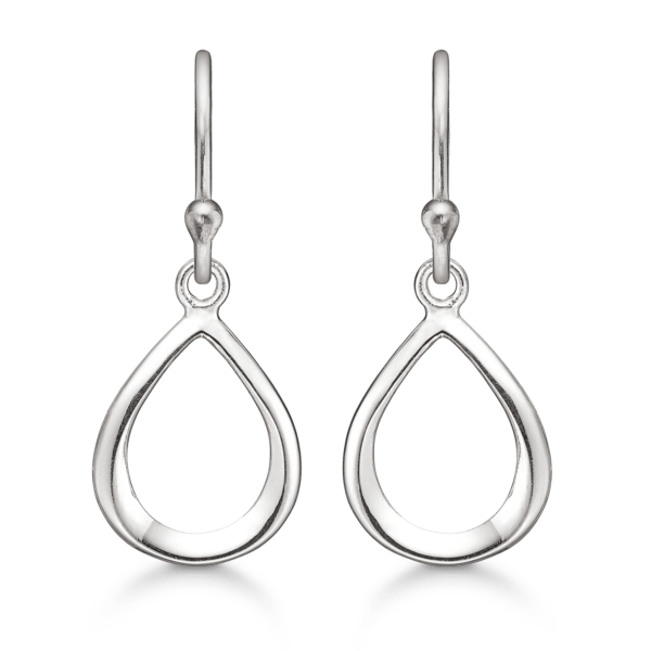Arkandi design Tropfenförmige hängende Ohrringe aus Silber