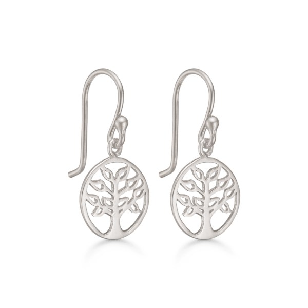 Arkandi lebensbaum Ohrringe in Silber - Ø12 mm