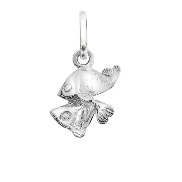 Silberner Anhänger Sternzeichen Fisch.