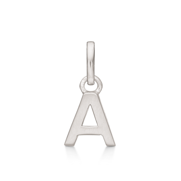 Buchstabenanhänger Silber A. Maße: 8 x 6 x 3,3 mm.