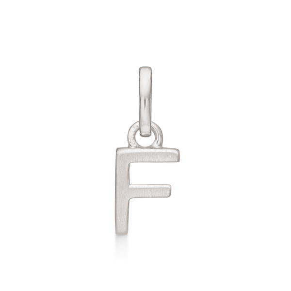 Buchstabenanhänger Silber F. Maße: 7,5 x 5,4 x 3,3 mm.
