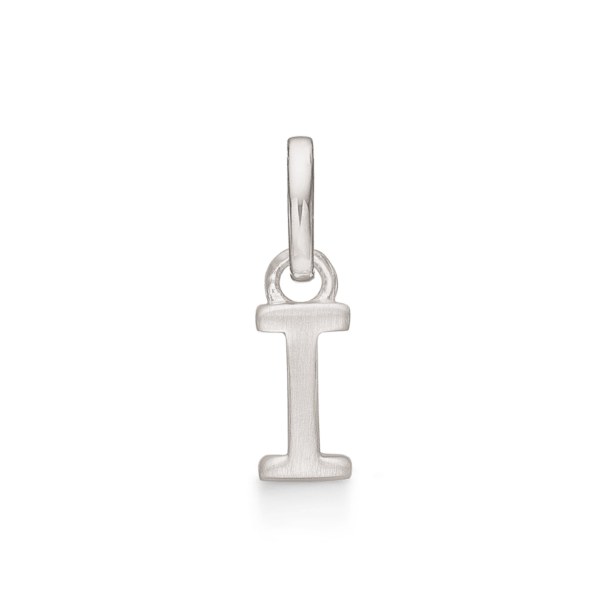Buchstabenanhänger Silber I. Maße: 7,6 x 3,8 x 3,3 mm.