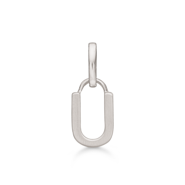 Buchstabenanhänger Silber U. Maße: 7 x 5,3 x 3,3 mm.