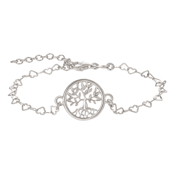 Lebensbaum Armband silber. Länge 17,4cm
