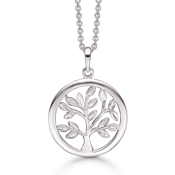 Arkandi Lebensbaum Kette in Silber - 42-45 cm