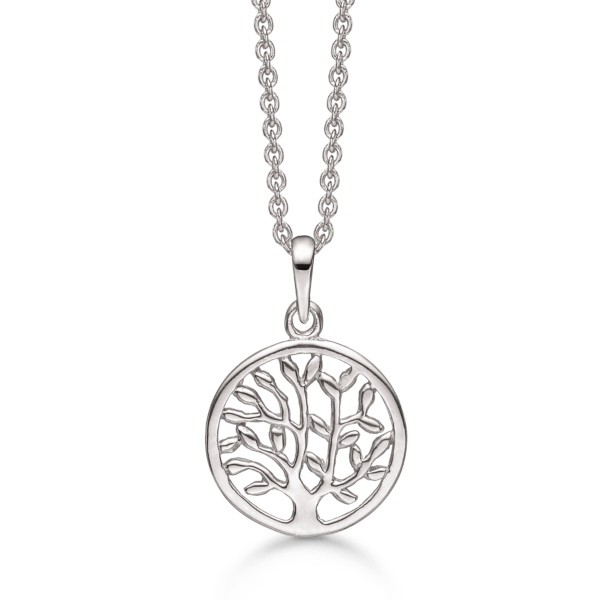 Arkandi Lebensbaum Kette in Silber - 42+5 cm