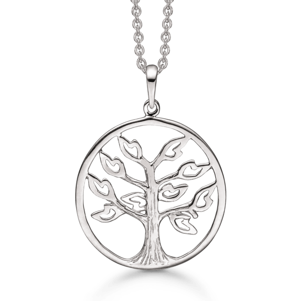 Lebensbaum Kette Silber. Länge 42-45 cm.