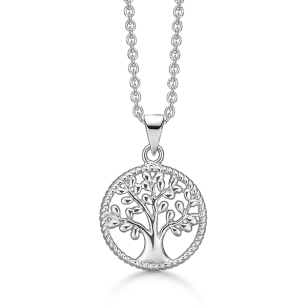 Arkandi Lebensbaum Kette in Silber - 42-45 cm