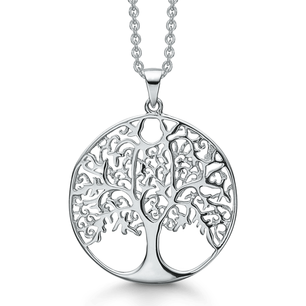 Arkandi Lebensbaum Kette in Silber - 42-45 cm