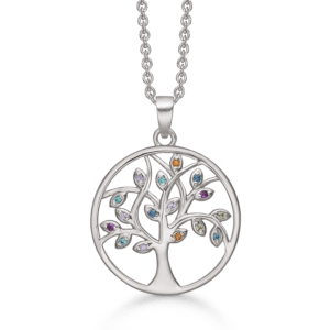 Lebensbaum kette silber
