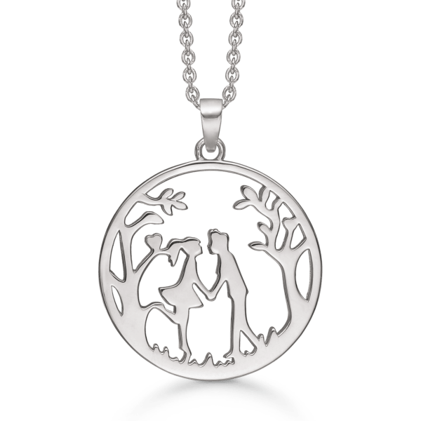 Arkandi Lebensbaum Kette mit Frau und Mann - 42-45 cm