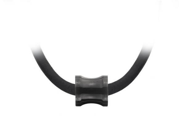 Collier-Zylinder aus Stahl mittig schwarz aufgepresst