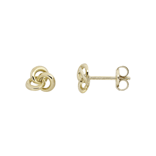 8kt. Gold Ohrstecker Knoten.
