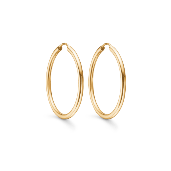 Gold Creolen 8 Karat. 2 x 30mm.