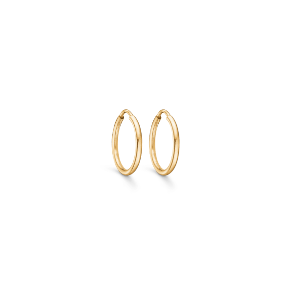Gold Creolen 8 Karat. 1,4 x 15 mm.