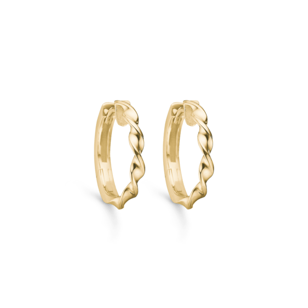 Twisted Creolen in 8 Karat Gold