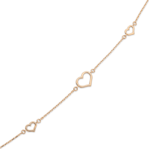 Herzarmband 8 Karat Gold