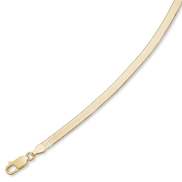 Goldarmband Schlange flach glänzend 333er 4,97 mm 19 cm