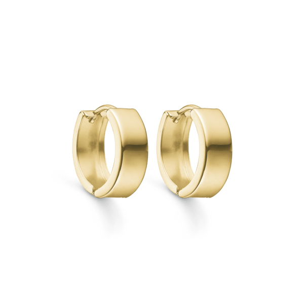 Goldkreolen 8 Karat. 5 x 13 mm.