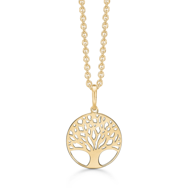 Arkandi Lebensbaum kette 14 Karat Gold 42-45 cm