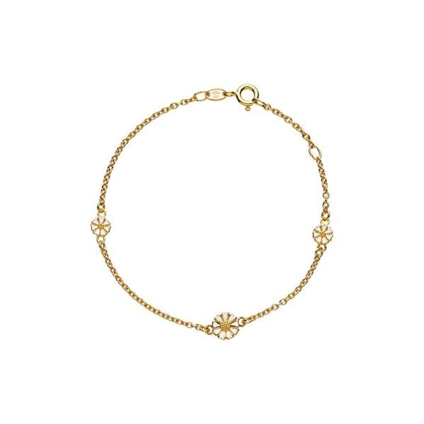 Lund Copenhagen Gänseblümchen Armband 5+7,5 mm hv.fg.925