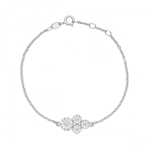 Lund Copenhagen Gänseblümchen Armband 1x7,5+3x5mm 925
