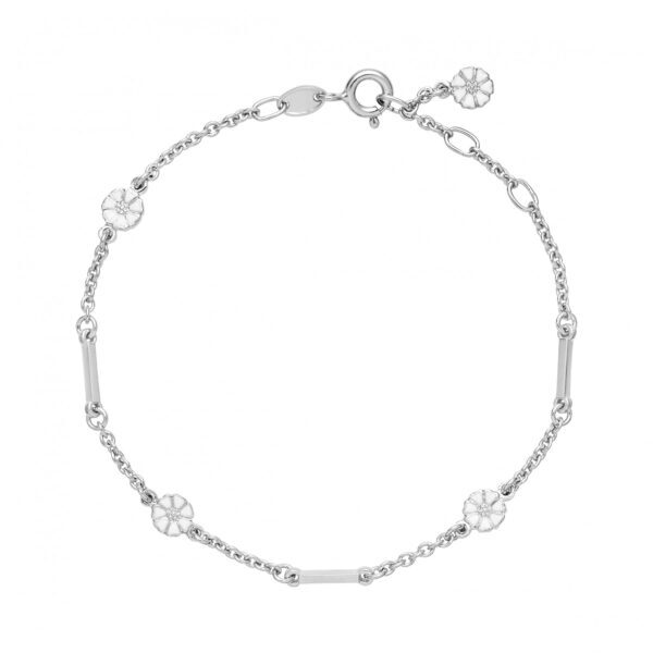 Lund Copenhagen Gänseblümchen Armband Stab 4x5mm 925