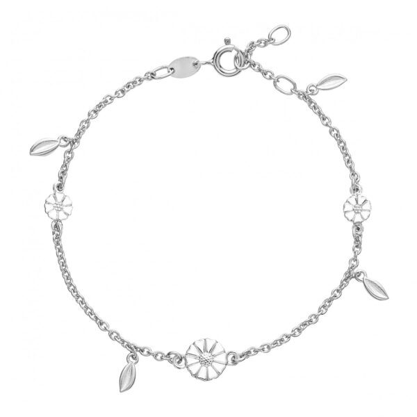 Lund Copenhagen Gänseblümchen Armband 7,5+5 mm 17-19 925