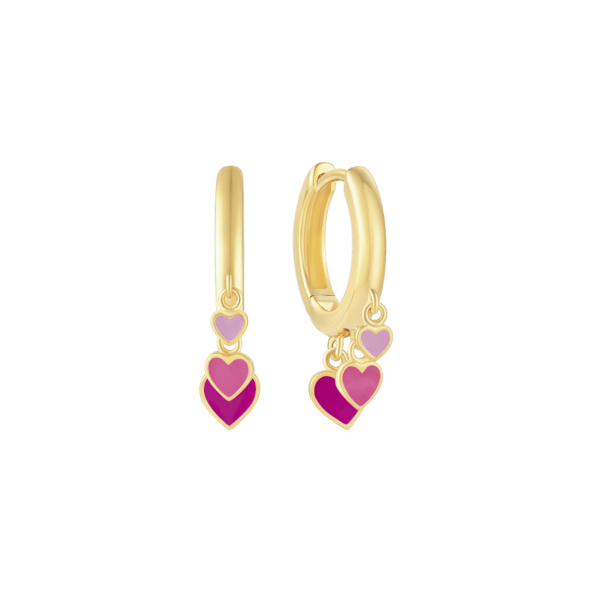 Herz kreolisch vergoldetes Silber, mit Herzanhänger