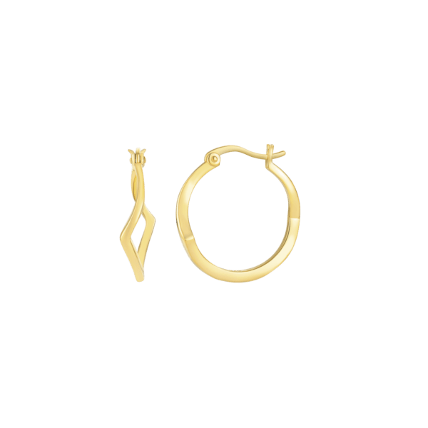 Creolen aus vergoldetem Silber. Abmessungen: 20 mm