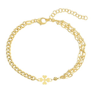 Vierblättriges Kleeblatt Armband