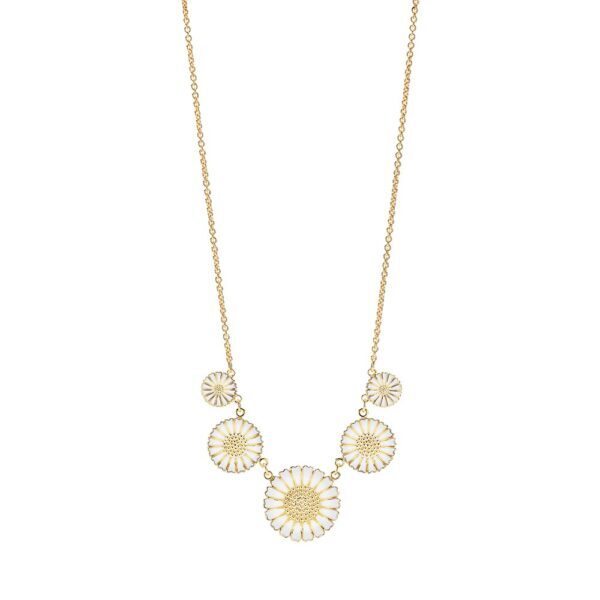 Lund Copenhagen Gänseblümchen-Halskette fg. 11+18+25mm 925