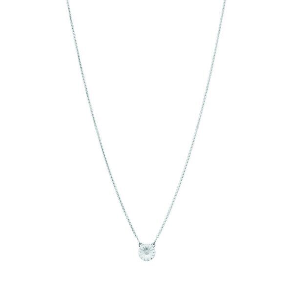 Lund Copenhagen Gänseblümchen Halskette weiße Emaille 11mm 925