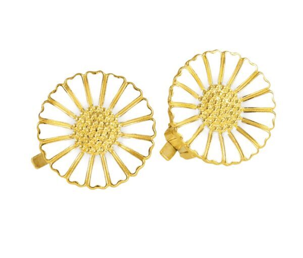 Lund Copenhagen Gänseblümchen Ohrclip 18mm fg weiß 925