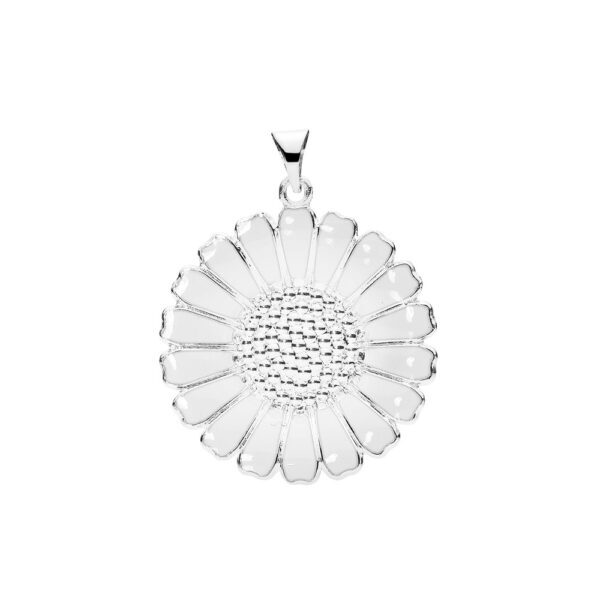 Lund Copenhagen Gänseblümchen weiß emailliert 925