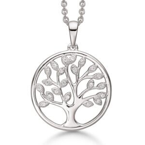 Lebensbaum kette silber